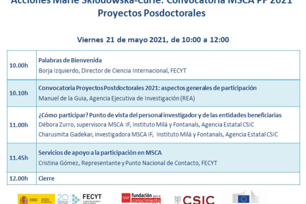 Acciones MSCA, investigación, formación, movilidad, proyectos posdoctorales