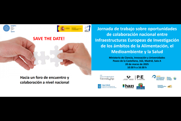 Jornada de trabajo sobre oportunidades de colaboración nacional entre Infraestructuras Europeas de Investigación de los ámbitos de la Alimentación, el Medioambiente y la Salud