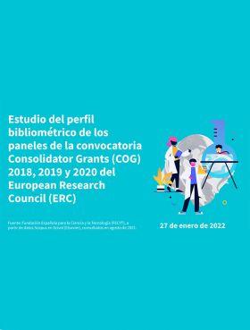 estudio perfil bibliométrico Consolidator Grant 2018-2020