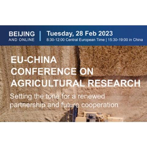 EU-CHINA CONFERENCE ON AGRICULTURAL RESEARCH