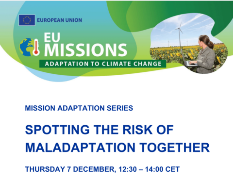 Webinario “Spotting the risk of maladaptation together”