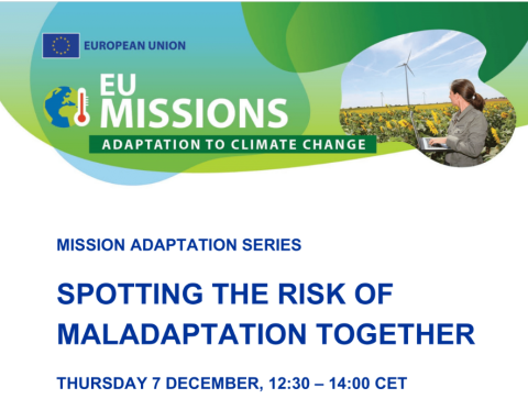 Webinario “Spotting the risk of maladaptation together” 