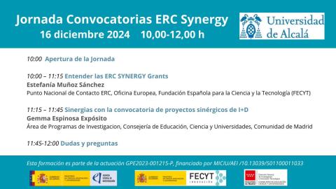 Jornada convocatoria ERC Synergy Grant 